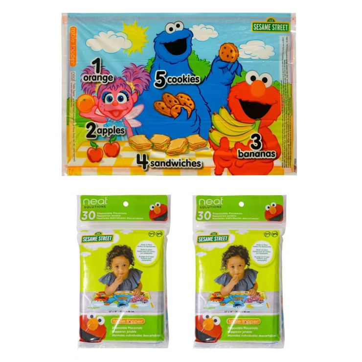 Neat Solutions Sesame Street Disposable Table Topper - 60ct | Target