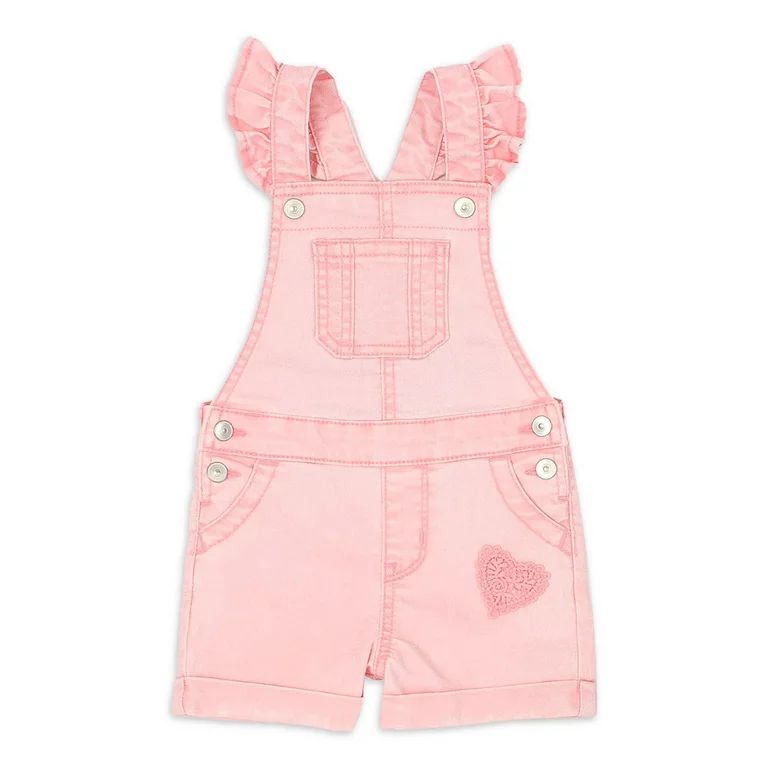 Wonder Nation Baby and Toddler Girl Ruffle Shortall, 12 Months-5T | Walmart (US)