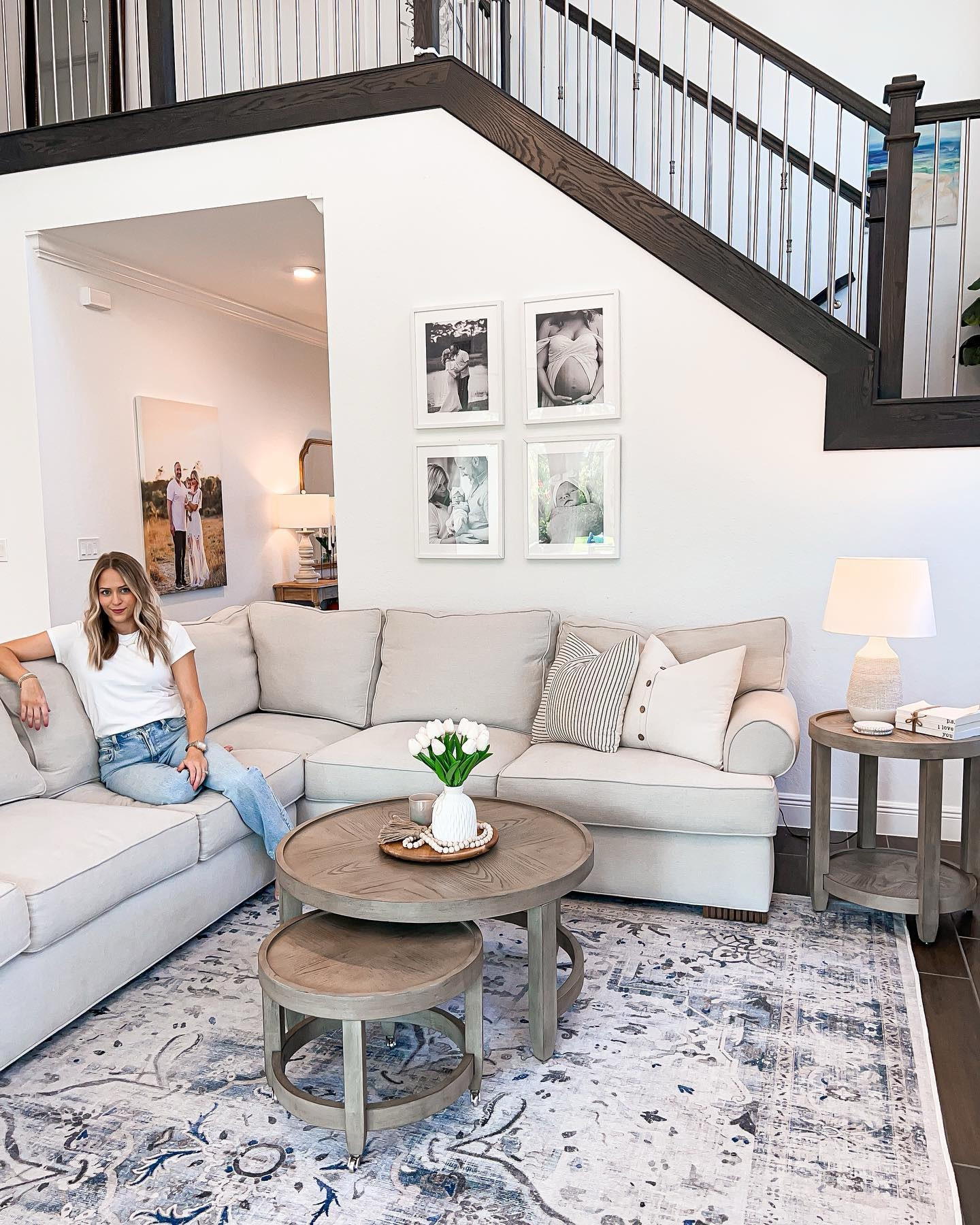 Making our home a home with beautiful furniture from the one and only @domesticpossessions They ship anywhere in the USA & personal delivery here in the local area.
Side tables and coffee table information ⬇️ 
✨Tait Accent Table 
✨Bellamy nesting cocktail tables 
✨Bellamy end table 
DIRECT URL >> https://www.domesticpossessions.com

Our couch was custom designed at Bears called Personal Design Series Collection by Lexington DIRECT URL>> https://www.baers.com/item/personal-design-series-customizable-bedford-3-pc-sectional-sofa/1691614033

Linked other items I could 🫶🏼

#LTKHome