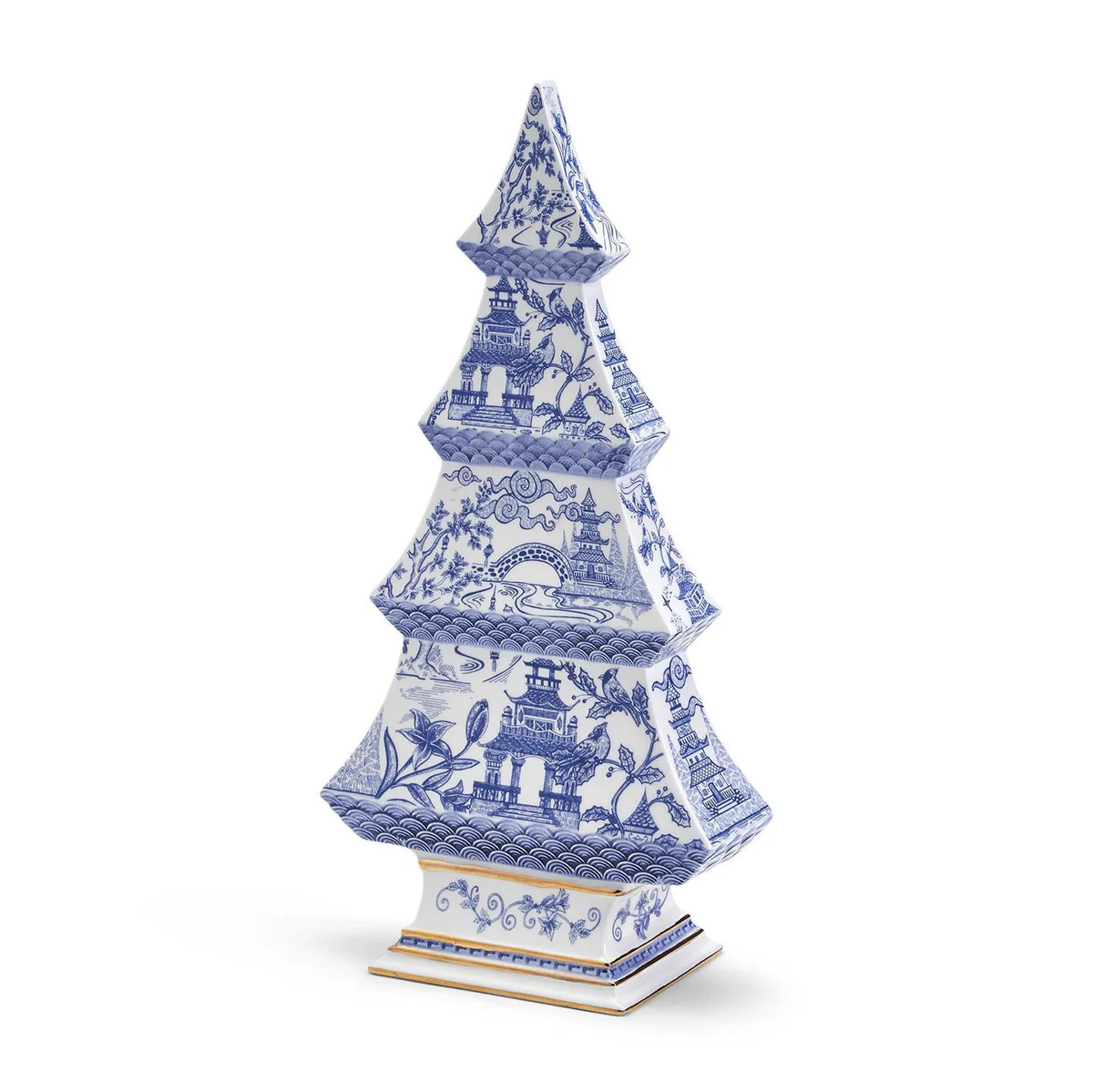 Blue and White Christmas Tree | Over The Moon