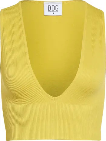 Josie Ribbed Sleeveless Crop Top | Nordstrom