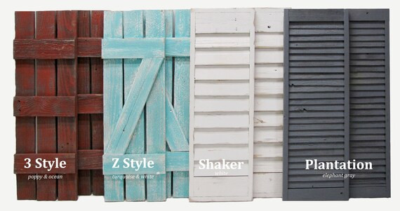 Rustic Barnwood Window Shutters (2)  11" wide X 33" tall for 23.5"X33" Window Pane Mirror (mirror... | Etsy (US)