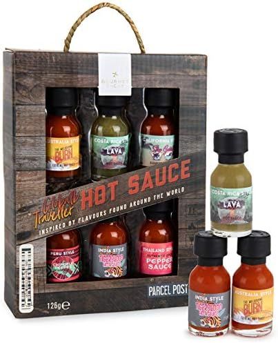 Smokehouse by Thoughtfully, Global Traveler Hot Sauce Collection, Flavours Include Habanero, Chip... | Amazon (UK)