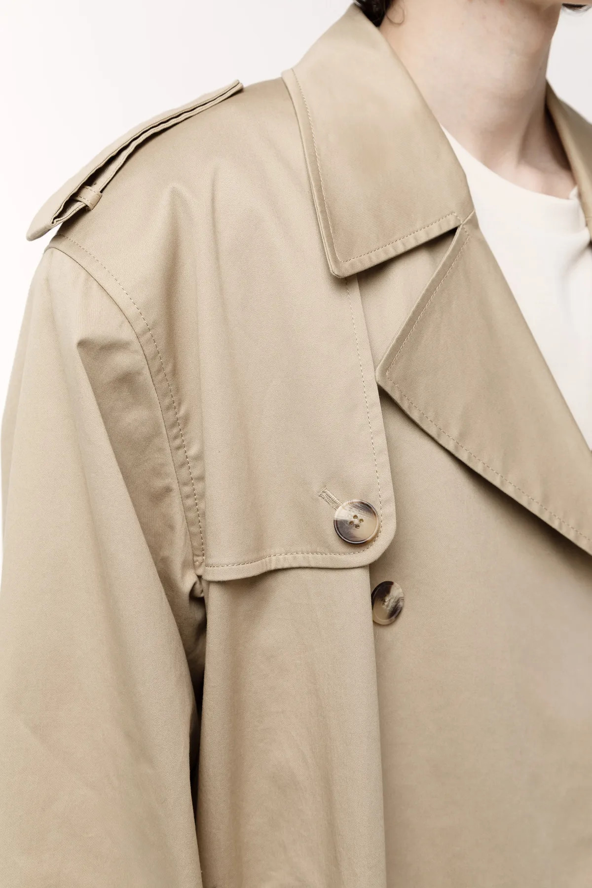 WATER REPELLENT COTTON TRENCH COAT | OAK + FORT