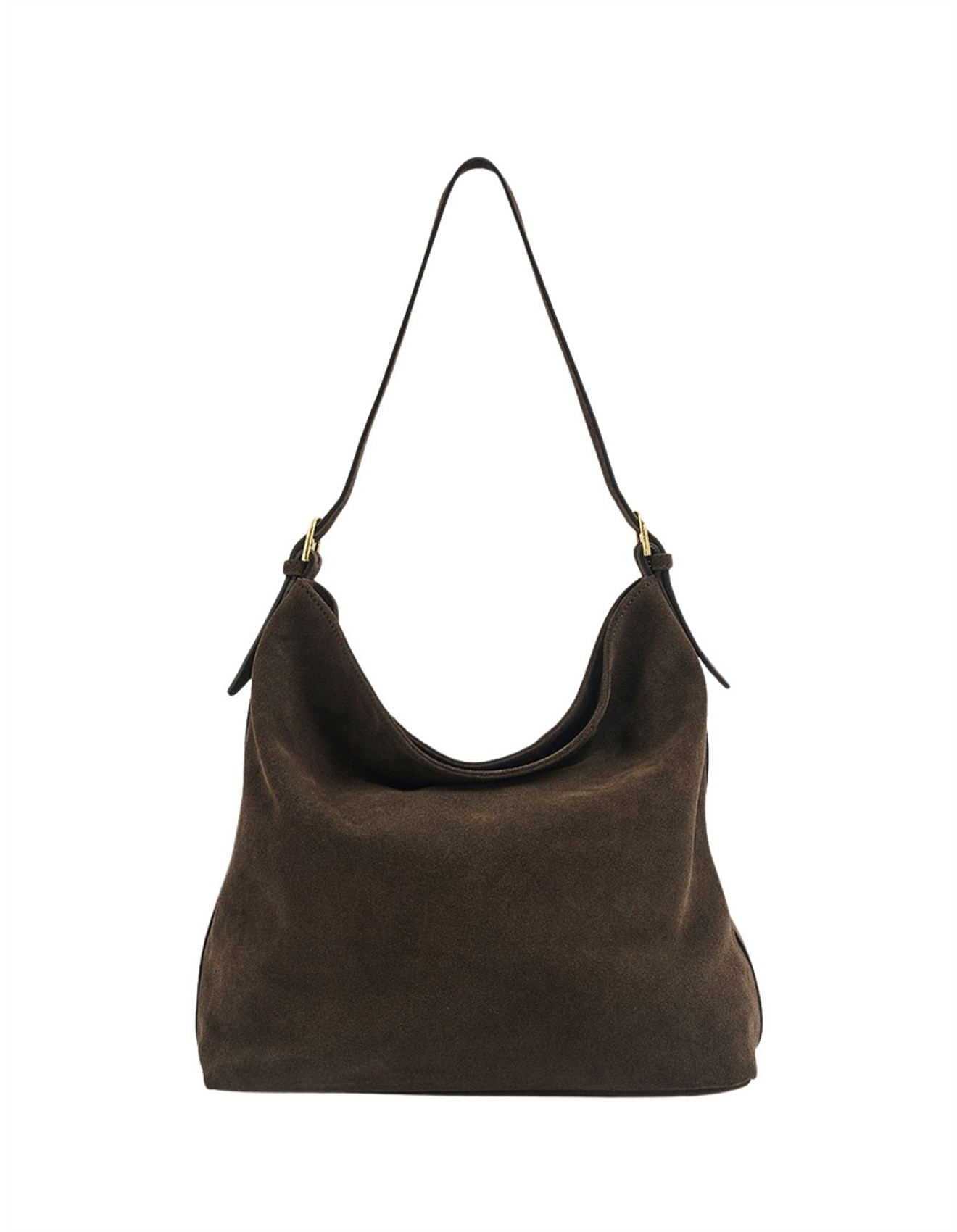 Savannah Dark Chocolate Suede Hobo Bag | David Jones (Australia & New Zealand)