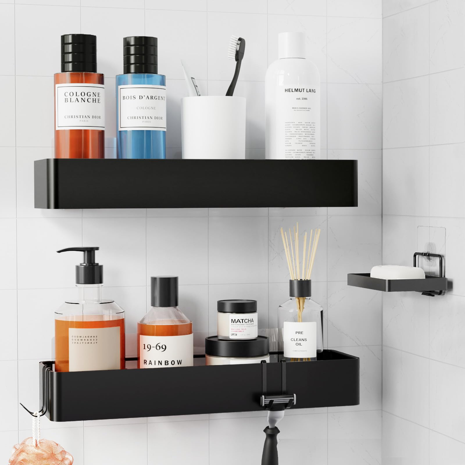 Kitsure Shower Caddy - 3 Pack, Large Shower Organizers with a Soap Holder, Shower Shelf for Insid... | Amazon (US)