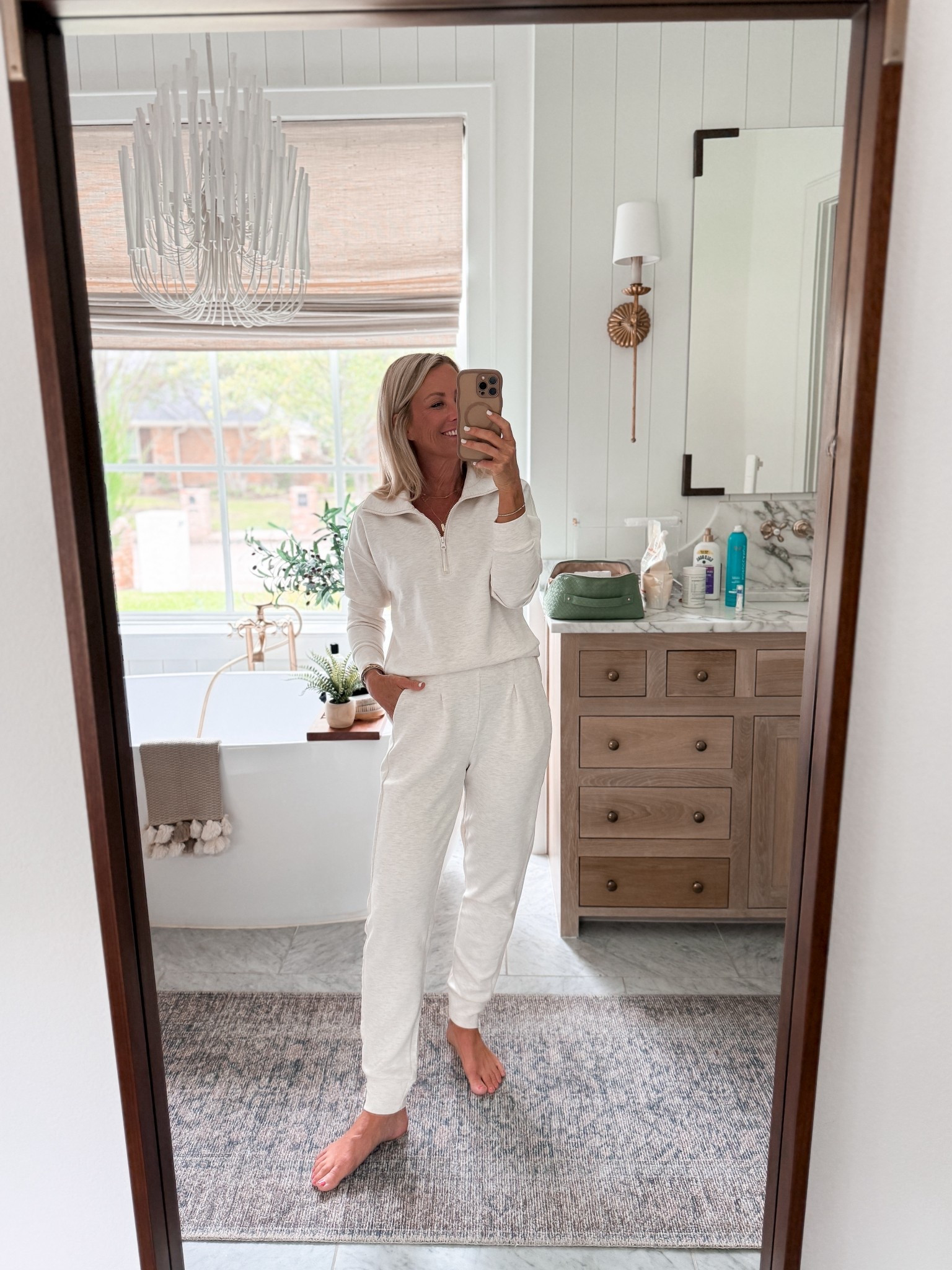 The Walmart set I can’t get enough of! Now in this new oatmeal color, which isn’t sheer at all! I’m in an xs, def a relaxed fit 

#LTKActive #LTKFindsUnder50 #LTKOver40