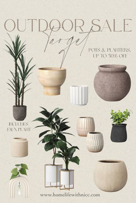 Outdoor patio sale at Target! Pots, planter, and furniture up to 50% off right now! Here are some of my faves! 
#planters #targetoutdoor #patioinspo #outdoorspaces #patiofurniture #patiodecor

#LTKunder50 #LTKSeasonal #LTKhome