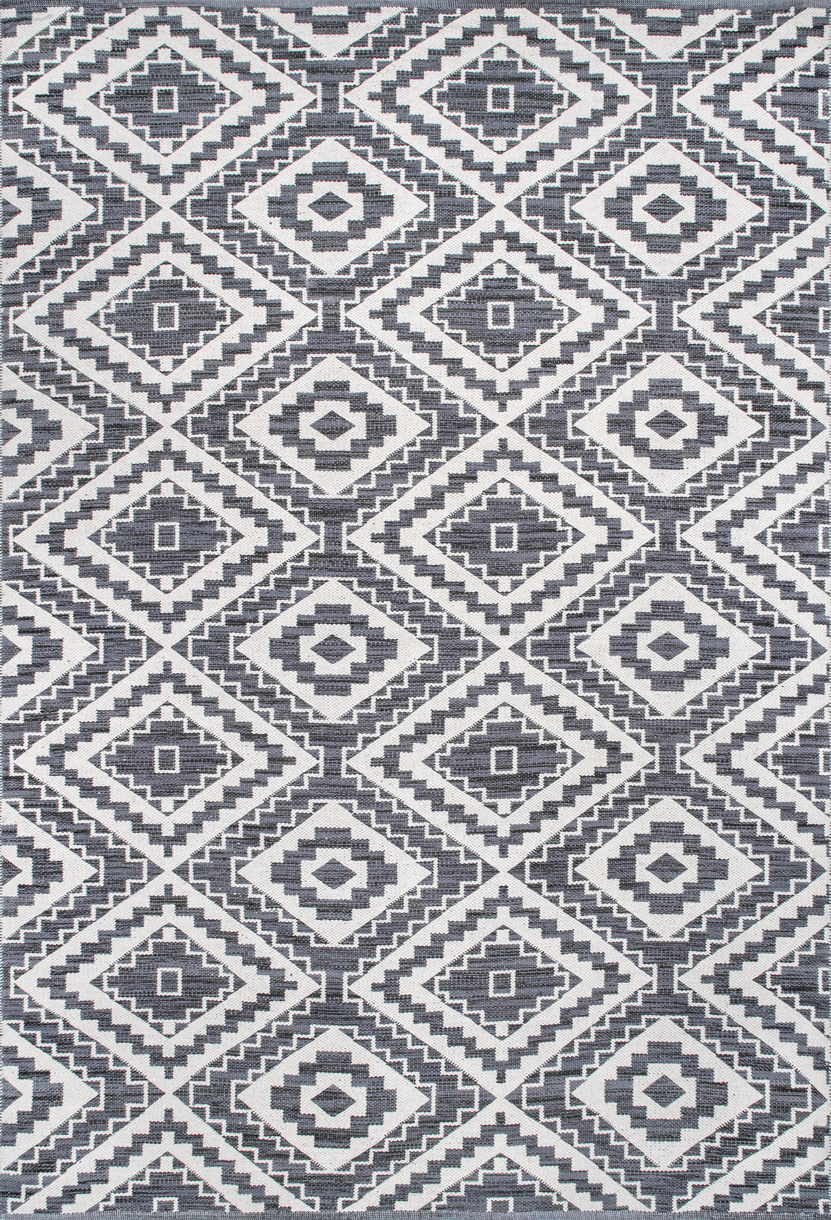 Grey Aztec Trellis 3' x 5' rug | Rugs USA