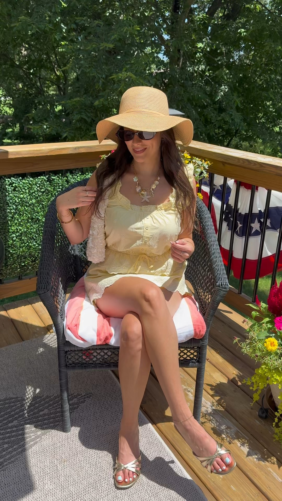 The scent of summer 🥥🌴 
Coconut Rush has me feeling like I’m oceanside with the waves crashing, even if I’m just enjoying a slow afternoon on my porch. It’s sunshine, salty air, and a tropical escape—all in one spritz ✨

Perfume, kitten heels, floppy hat, matching set, charm necklace, summer vibes, summer outfit inspo, summer style, hair and body mist, sequin purse 
@lovephilosophy @ultabeauty 
#lovephilosophy #bodymist #gifted

#LTKdayinmylife #LTKootd #LTKvlog