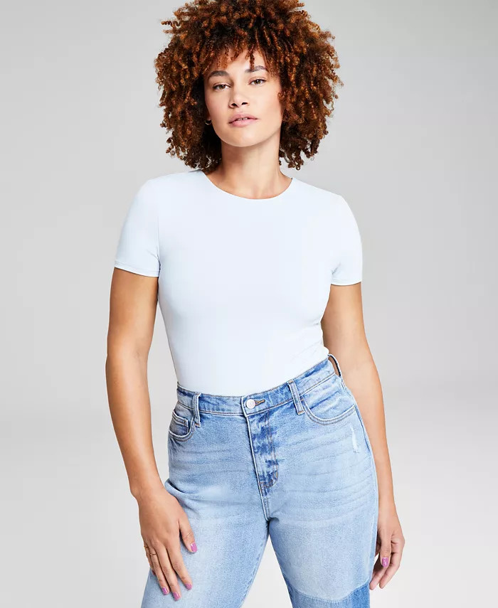 And Now This Women's Double-Layered Crewneck Bodysuit - Macy's | Macy's