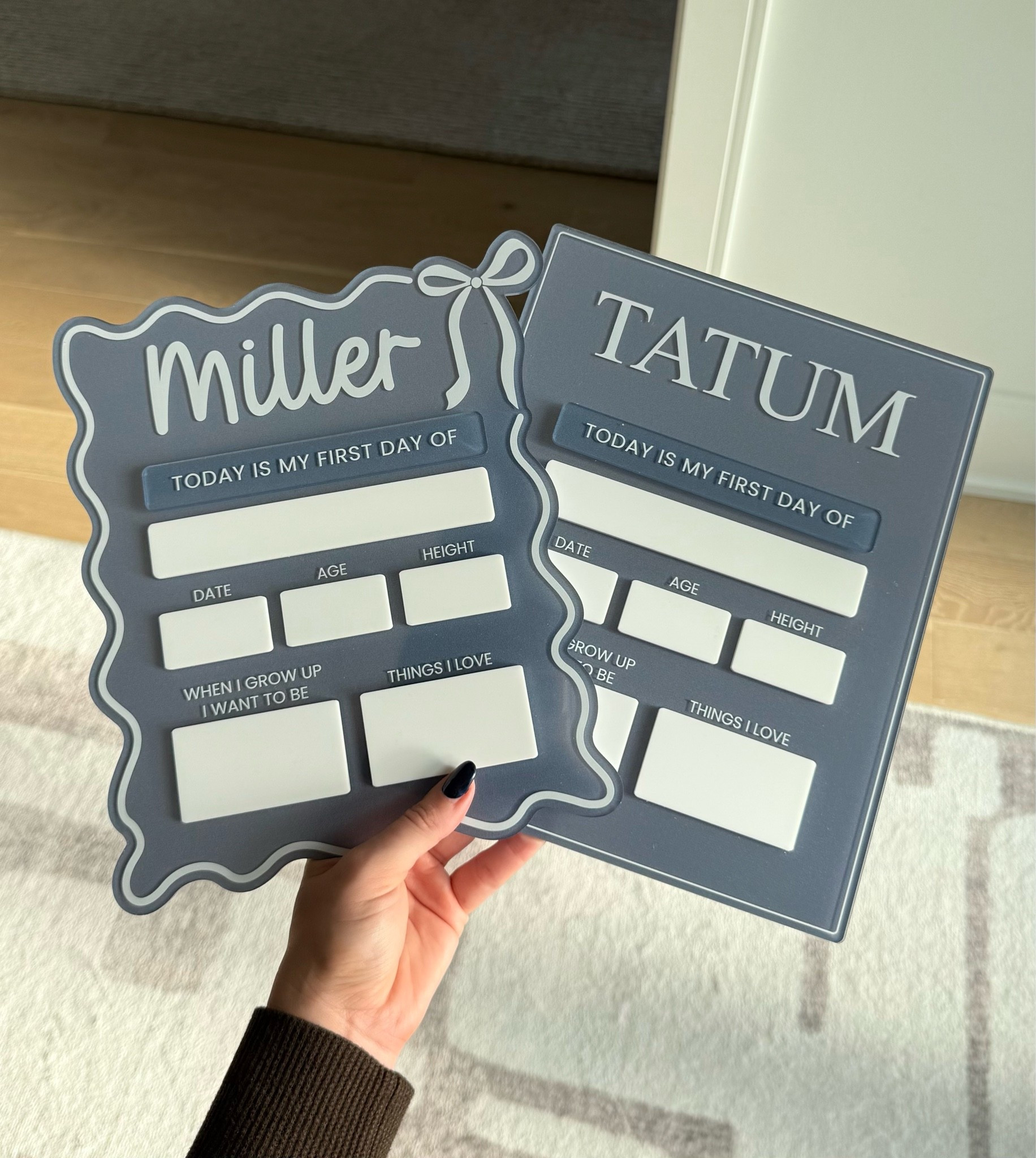 First Day of school signs! They come with a “Last Day” attachment too. You choose the color, border, and font style.

#LTKKids #LTKmomlife #LTKHome