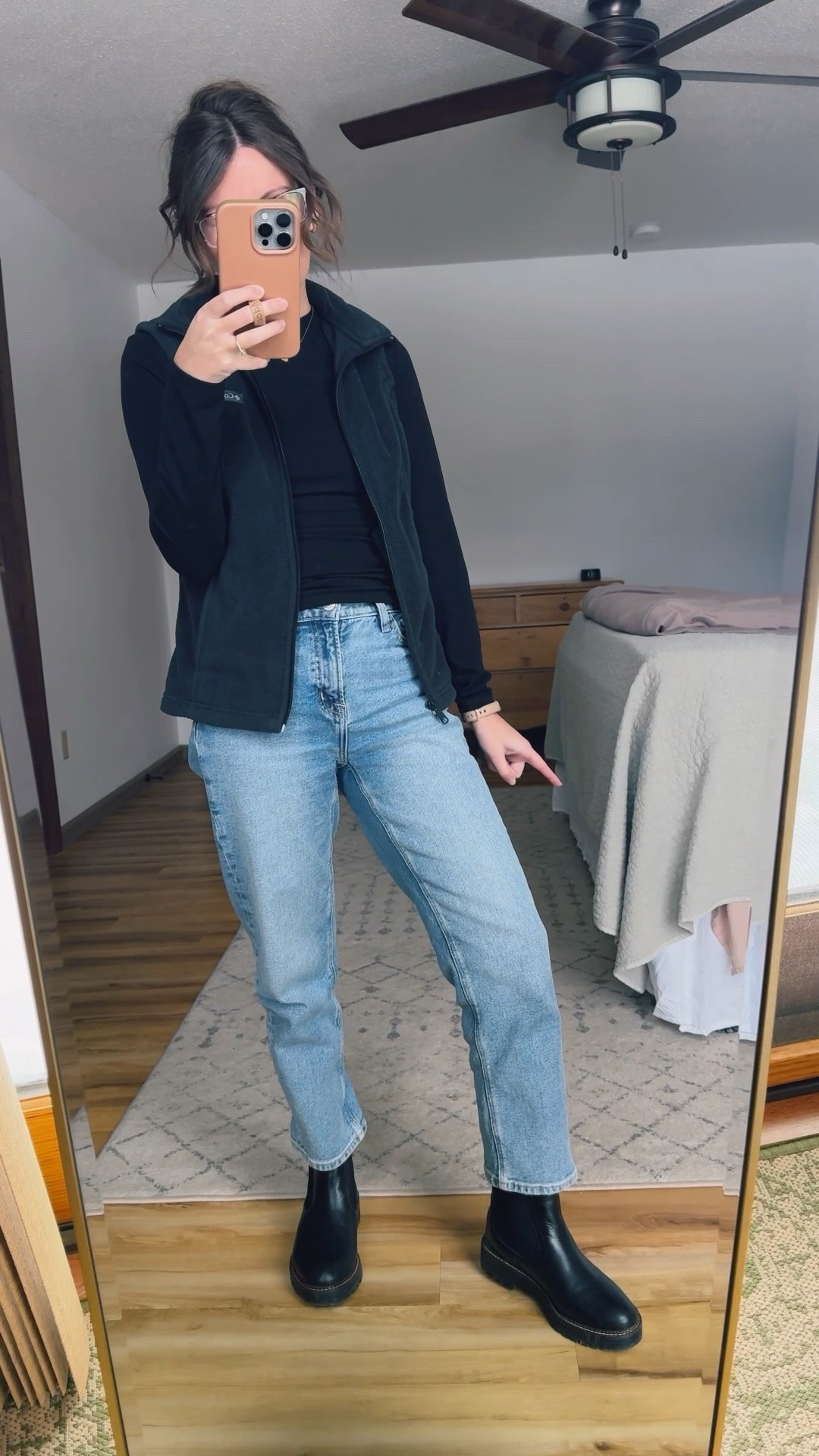 Wearing medium in this long sleeve (I sized up because it’s stretchy), xs petite in my fleece vest, 00 short in my jeans (sizes are selling out but they restock periodically), and 6.5 in my boots (also selling out, so will linked similar too). 



#LTKgrwm #LTKFindsUnder100 #LTKPetite