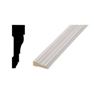 Woodgrain Millwork WM 366 - 11/16 in. x 2-1/4 in. x 84 in. Primed Finger-Jointed Casing Molding D... | The Home Depot