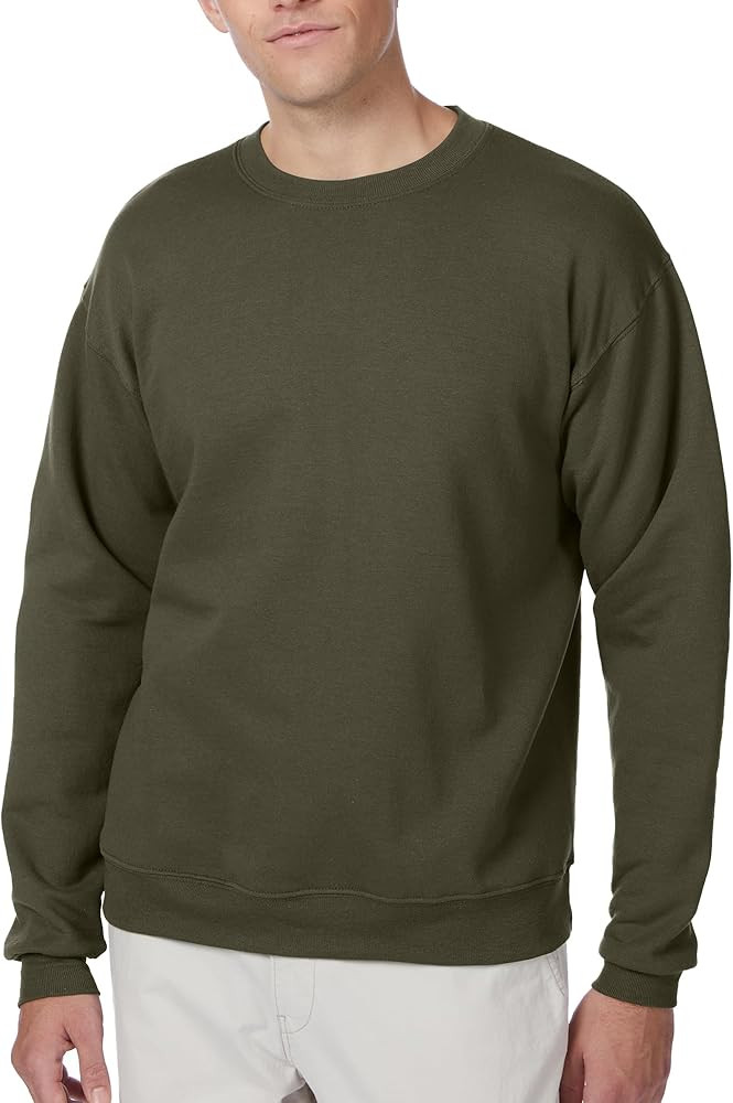 Hanes EcoSmart Fleece, Cotton-Blend Pullover, Crewneck Sweatshirt for Men (1 Or 2 Pack) | Amazon (US)