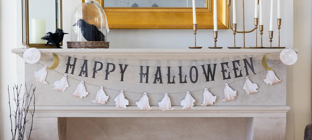 Happy Halloween and Painted Ghost Banner Set | My Mind's Eye
