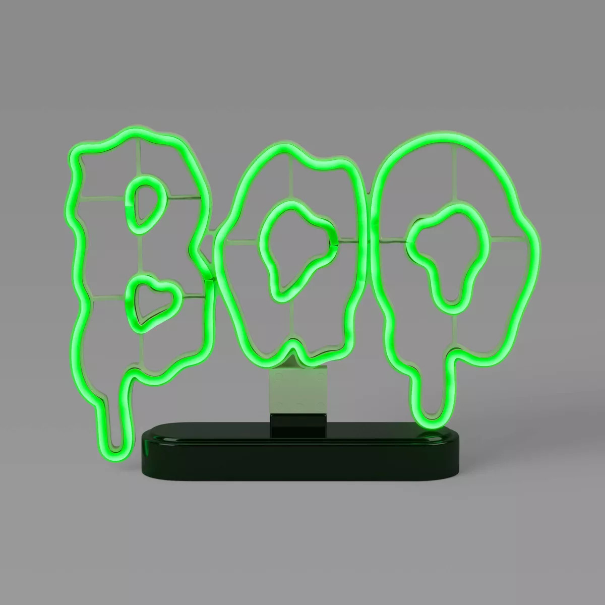 9.25" Lit Neon Slimey Boo Halloween Decorative Prop Neon Green - Hyde and EEK! Boutique™ | Target