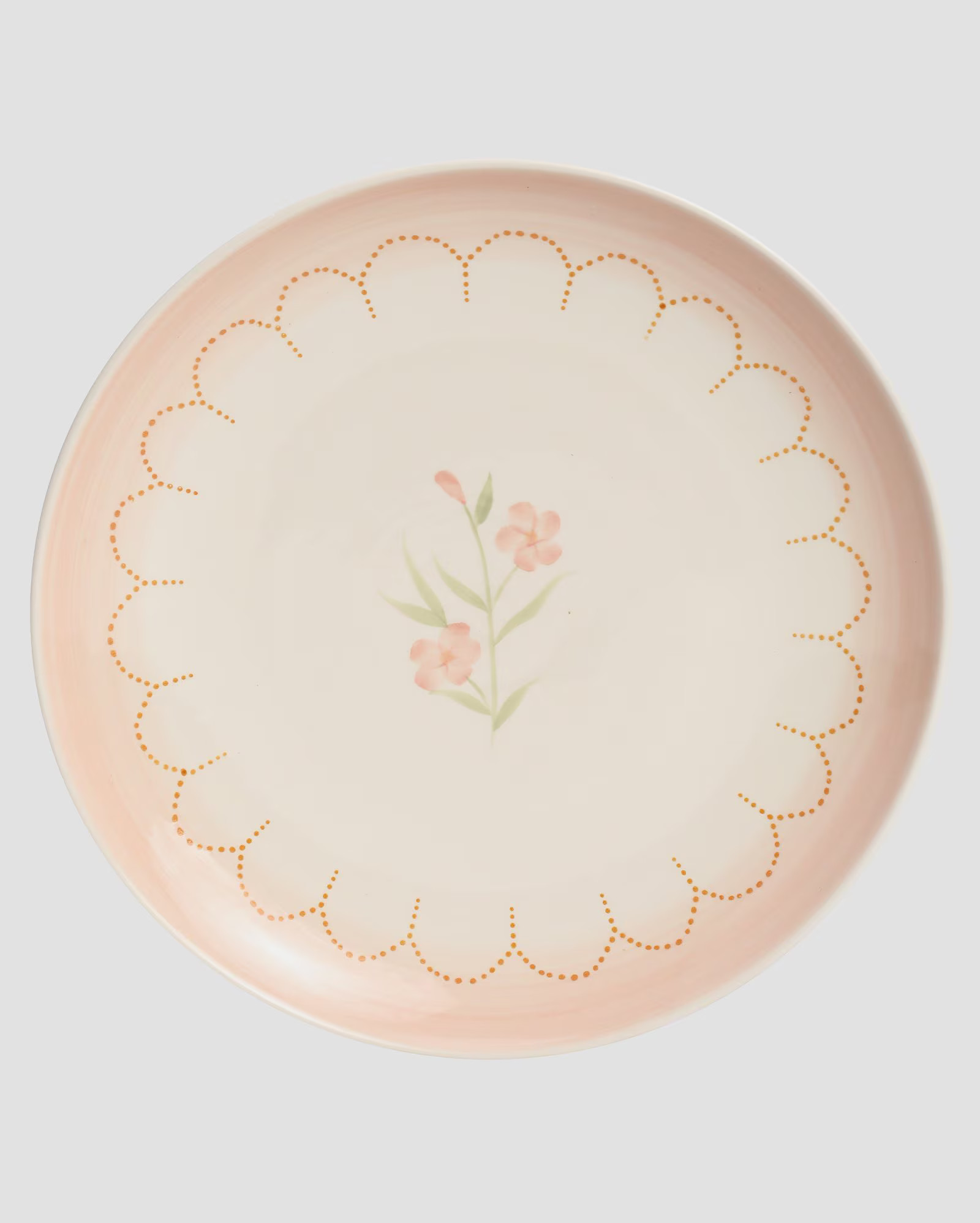 Prato raso cerâmica Bloom 25cm bege | Casa Riachuelo | Riachuelo (BR)