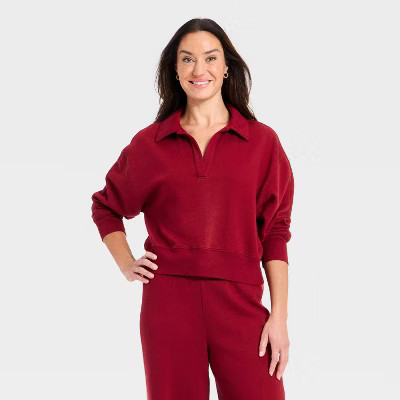 Women's Pullover Sweatshirt - Universal Thread™ Maroon | Target