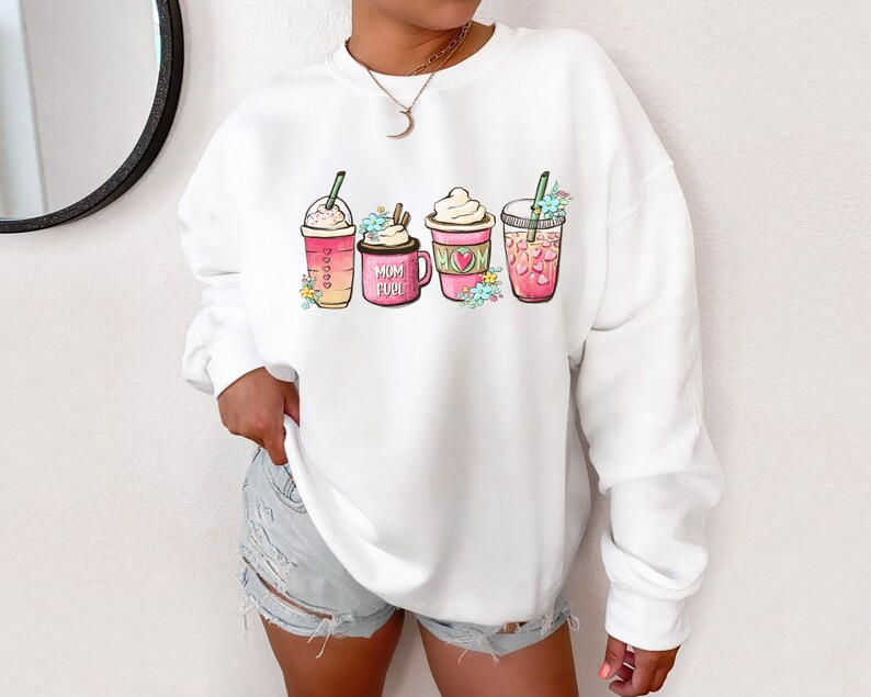 Mom Fuel Coffee Sweatshirt  Cute Mom Sweatshirt  Mommy | Etsy | Etsy (US)
