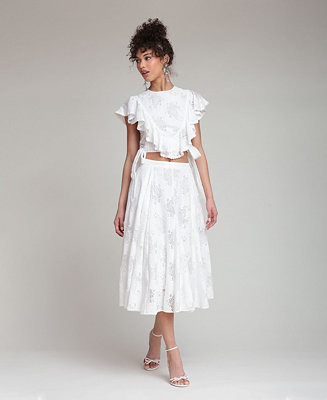 Women's Ruffle-Trimmed Top | Macy's