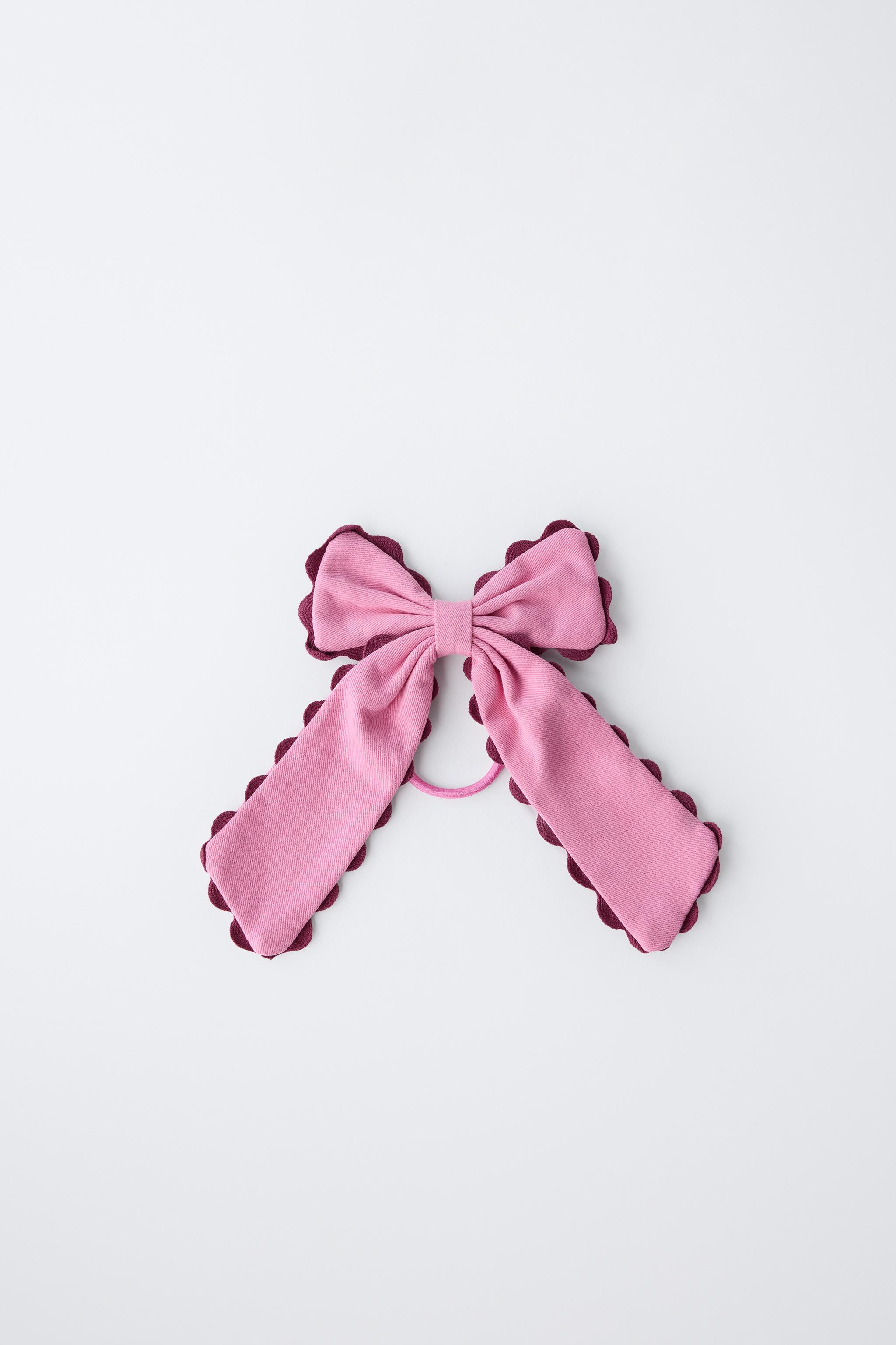 RUFFLE BOW BOBBY PIN HAIR TIE | Zara US