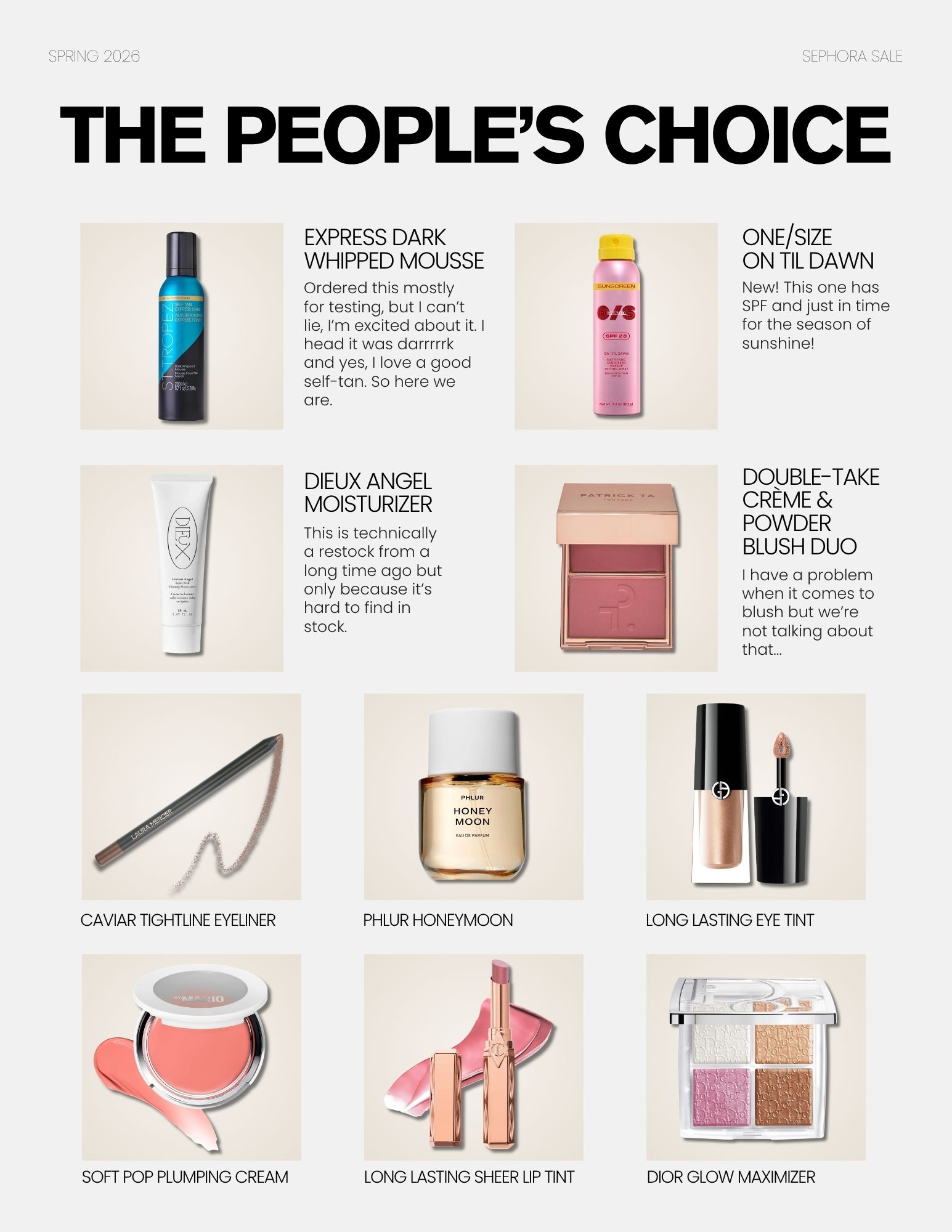 sephora sale beauty favorites, beauty recommendations, self tanning, viral beauty, blush, perfume, highlighter, spf, fave beauty, skincare 

 #LTKgrwm #LTKSaleAlert #LTKBeauty