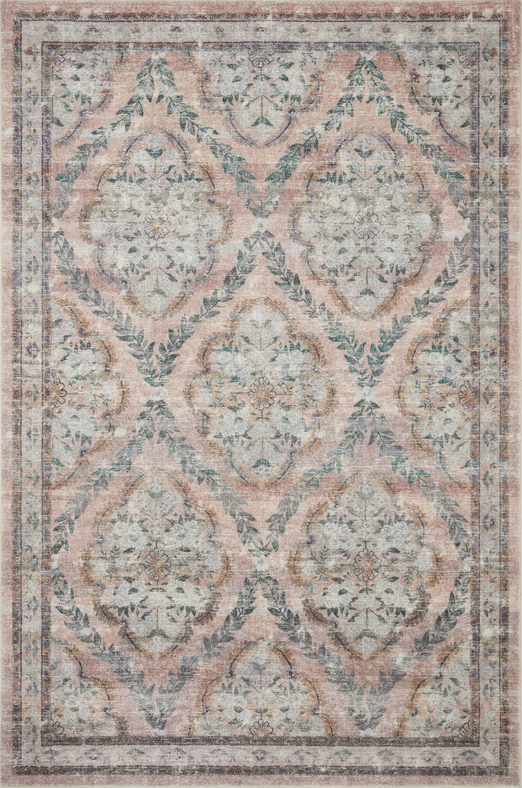 Loloi Rifle Paper Co. Courtyard Collection COU-02 Blush 5'-0" x 7'-6" Area Rug feat. CloudPile | Amazon (US)