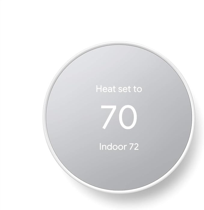 Google Nest Thermostat - Smart Thermostat for Home - Programmable Wifi Thermostat - Snow | Amazon (US)