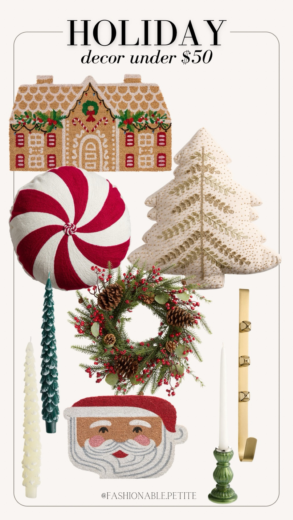 Holiday decor under $50! This tree candle is similar to a pricier one at Anthropologie! 
Holiday decor, Christmas decor, Christmas wreath, holiday pillow, holiday doormat, holiday candles 

#LTKHome #LTKHoliday #LTKFindsUnder50