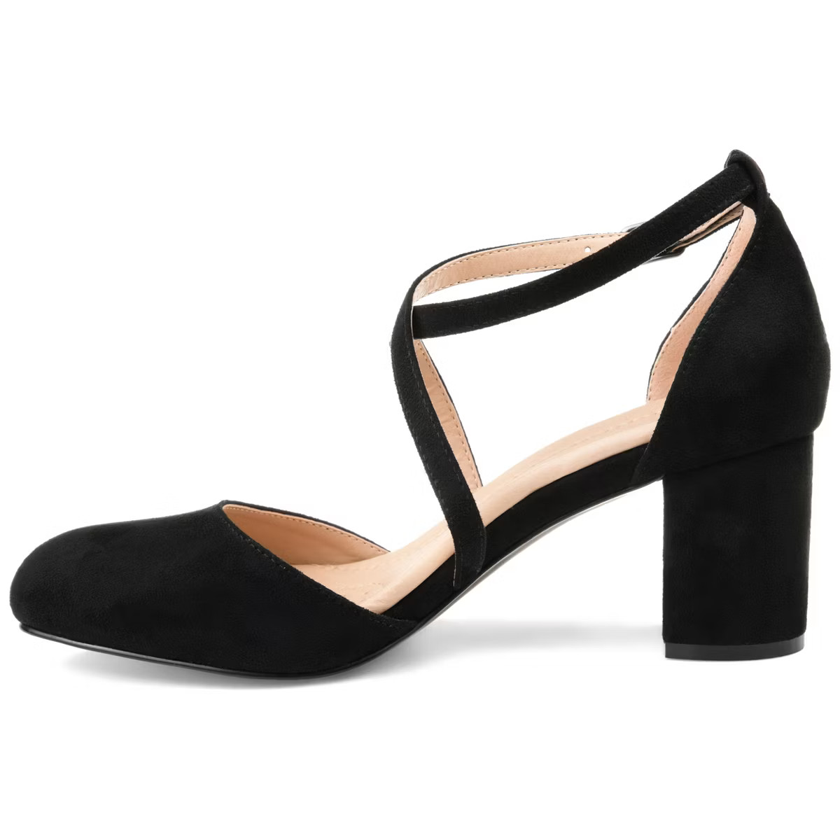 Journee Womens Foster Tru Comfort Foam Almond Toe Block Heel Pumps | Target