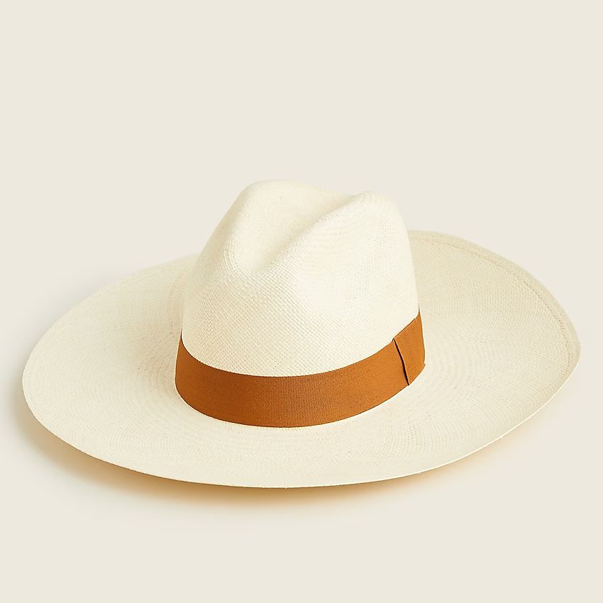 Wide-brim Panama hat | J.Crew US