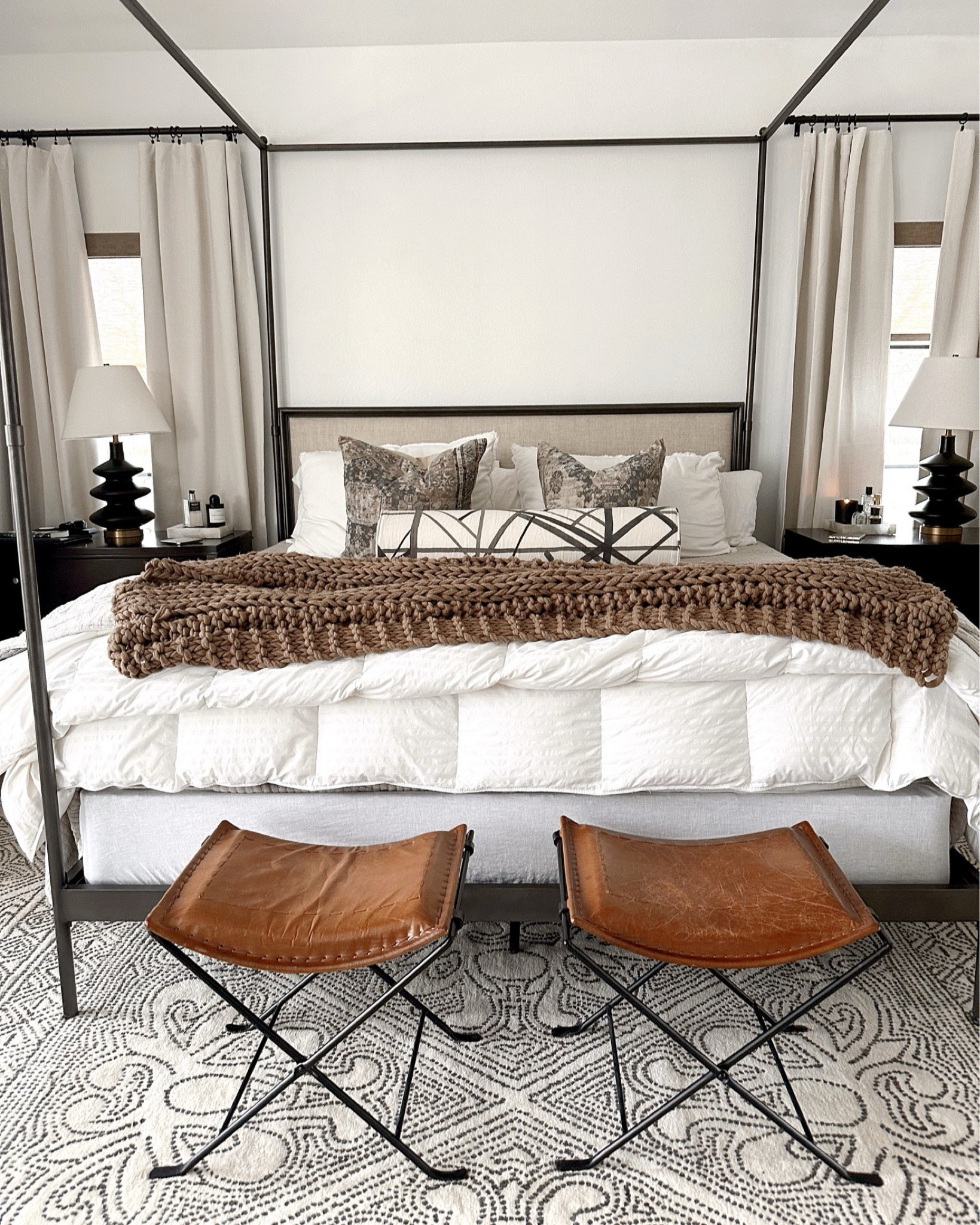 Serena and Lily rug
Target curtains in sour cream 
Primary bedroom

#LTKHome