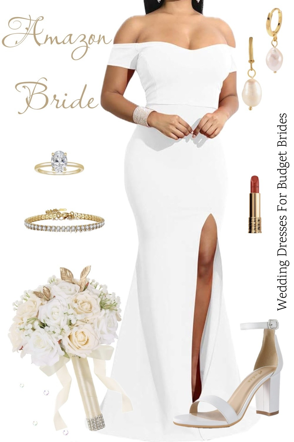 Affordable wedding day outfit idea for the bride to be. All on Amazon.

#LTKWedding #LTKSeasonal #LTKootd