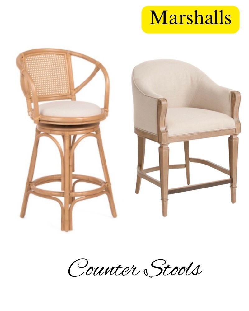 Counter stools, on sale at Marshalls, swivel, kitchen, seating, French, modern, coastal.

#LTKSaleAlert #LTKHome