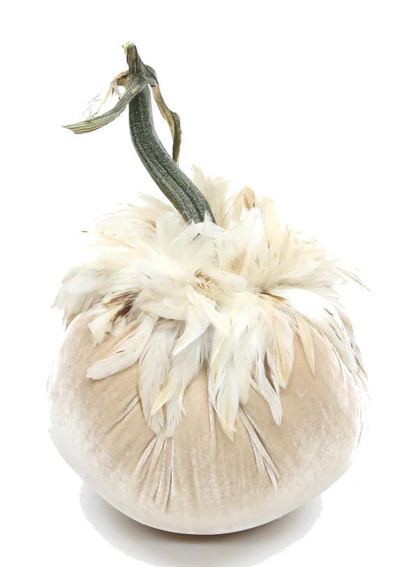 Bone w/Ginger Feather Collar | Hot Skwash