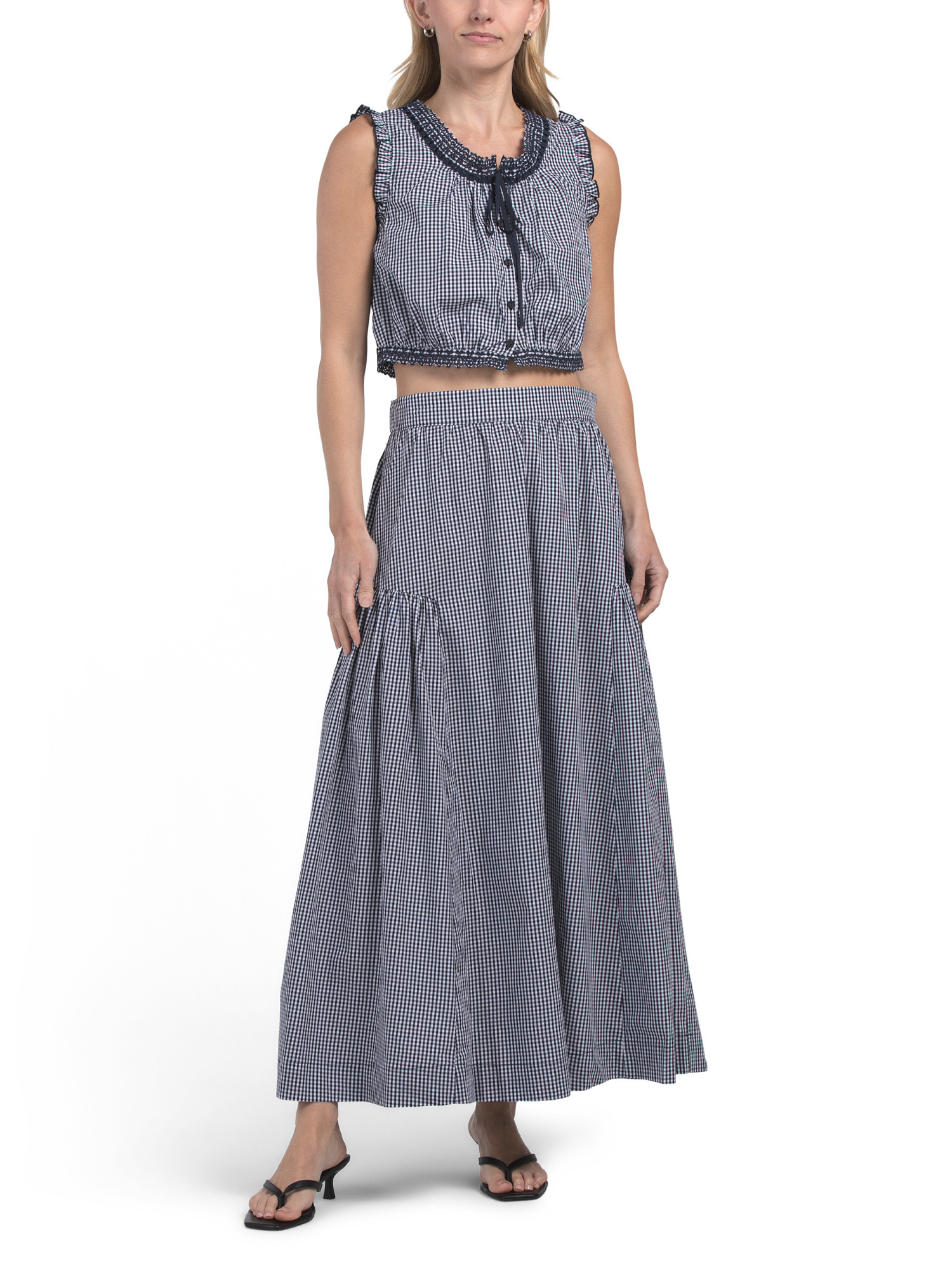 2pc Gingham Skirt Set | TJ Maxx