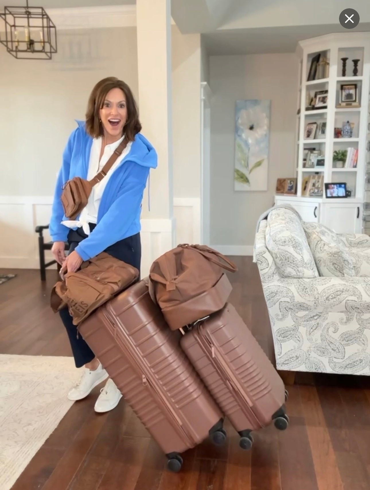Trolley luggage is a gamechanger 

Wearing my fave travel pants too!

#LTKTravel #LTKMidsize