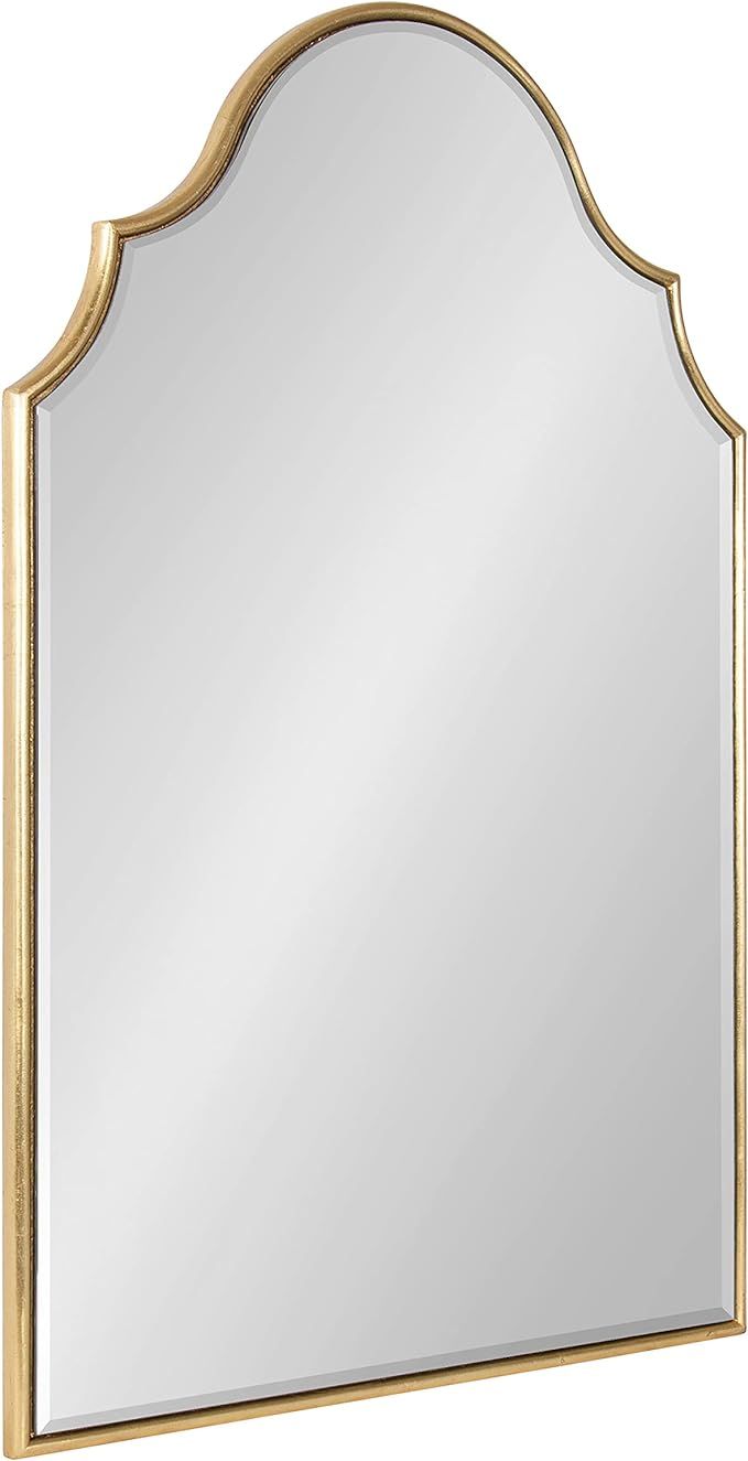 Kate and Laurel Leanna Modern Arched Wall Mirror, 20 x 30, Gold, Glamorous Decorative Mirror for ... | Amazon (US)