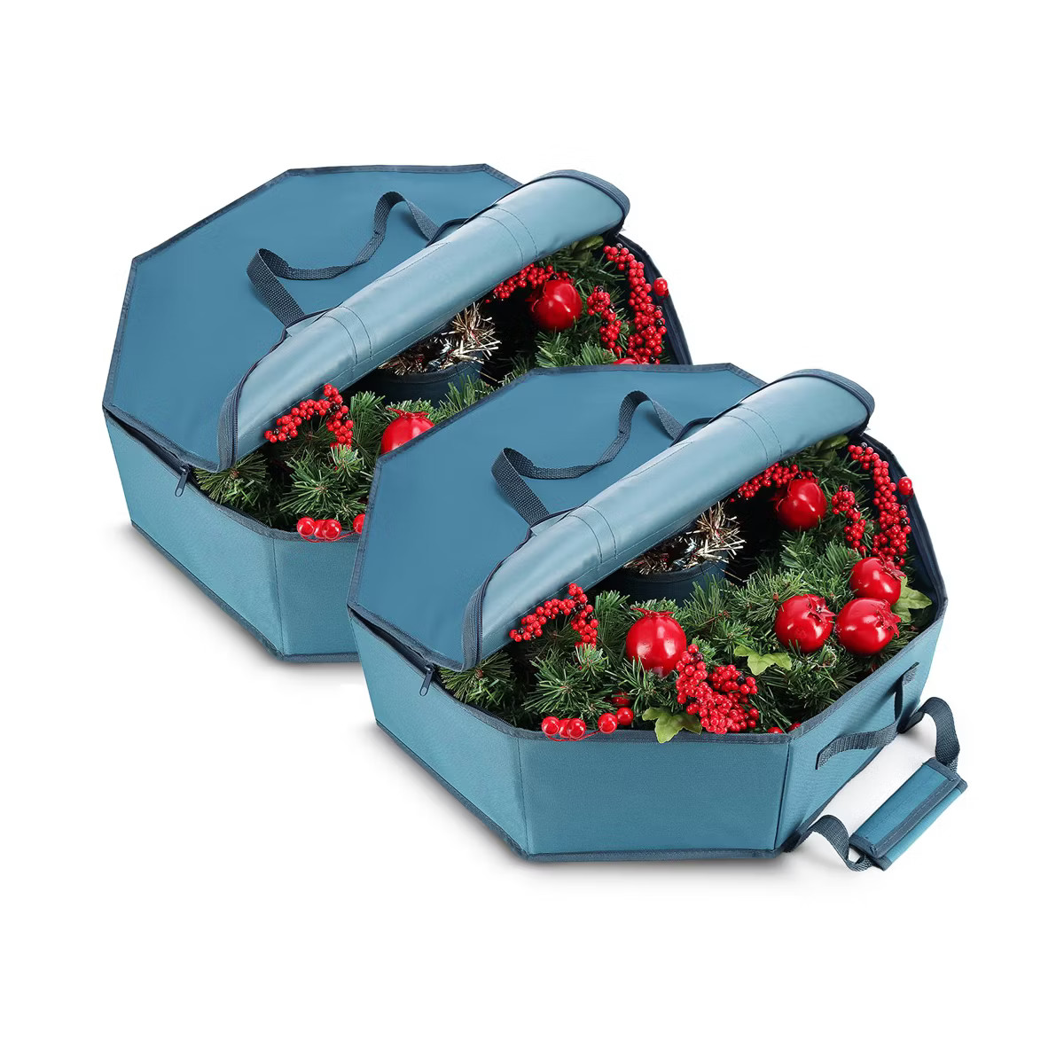 Hearth & Harbor Hard Shell Christmas Wreath Storage Bag | Target