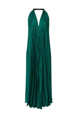 Pleated Halter Dress | Rent the Runway