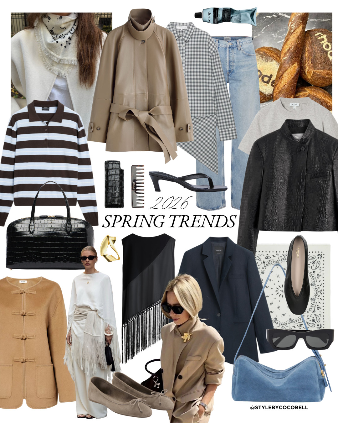 Leaning into structured leather jackets, subtle croc print, and bandana scarves styled close at the neck. Refined mandarin jackets, an easy sporty chic jacket, soft fringe details — and always a touch of intentional accessorising to finish it off. Timeless pieces, just styled with more intention.

 

#LTKspring
