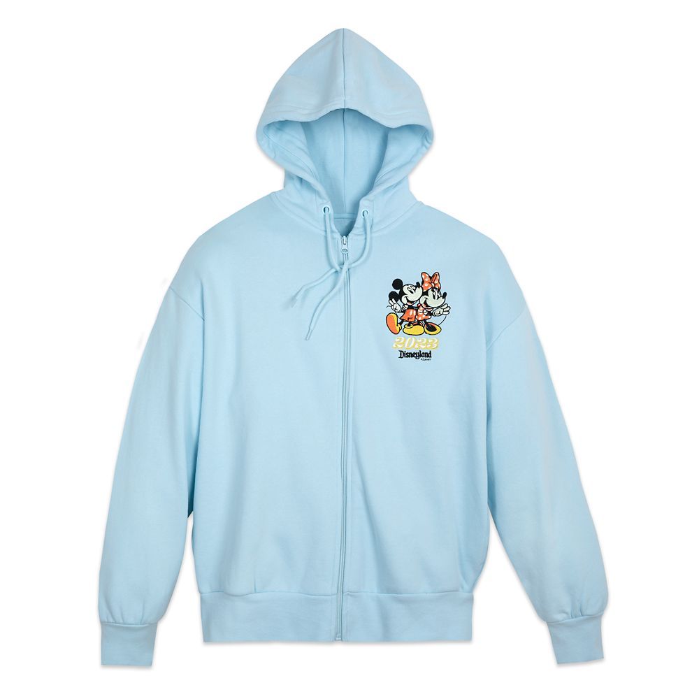 Mickey and Minnie Mouse Zip Hoodie for Women – Disneyland 2023 | Disney Store