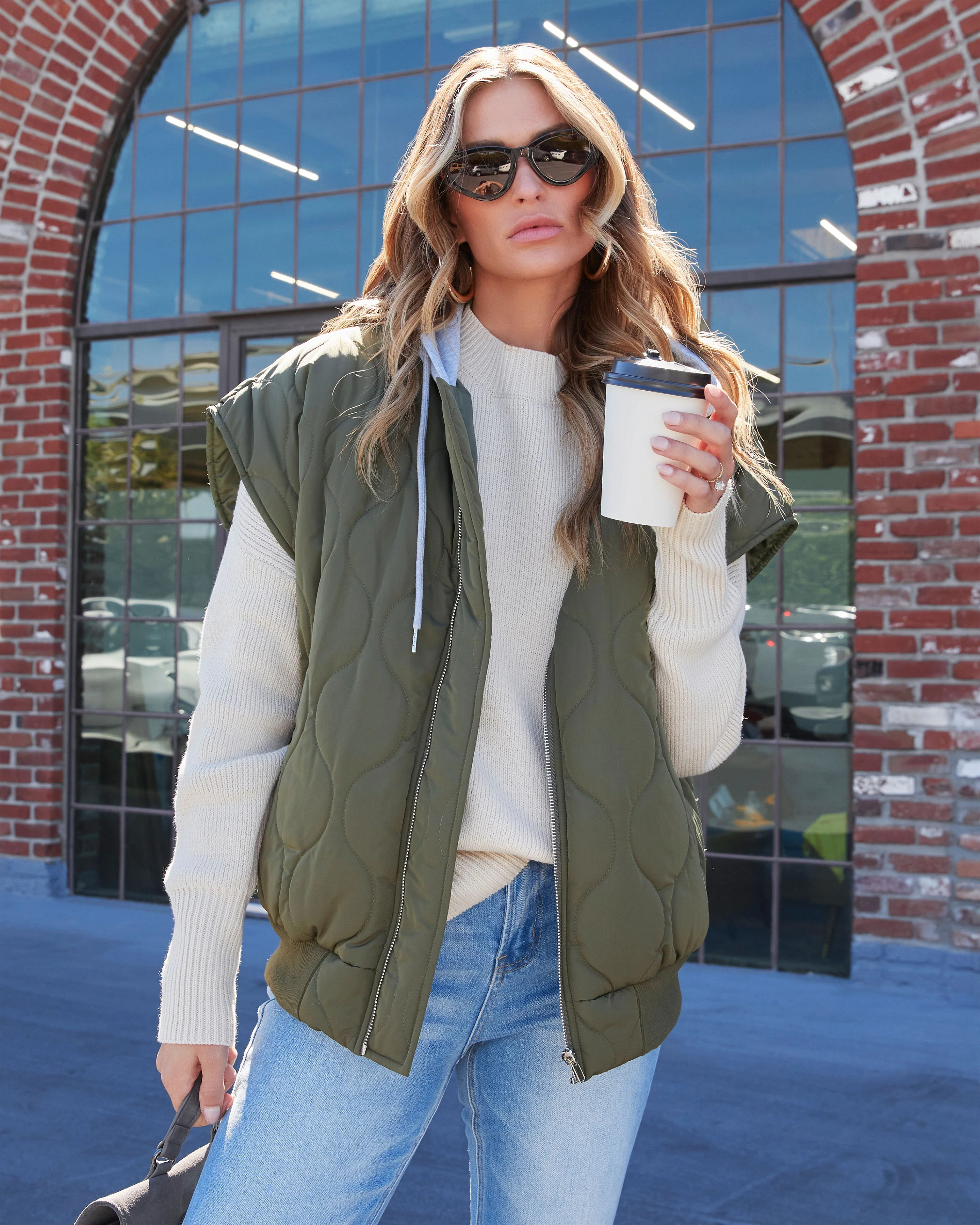 Fall And Forever Hooded Puffer Vest | VICI