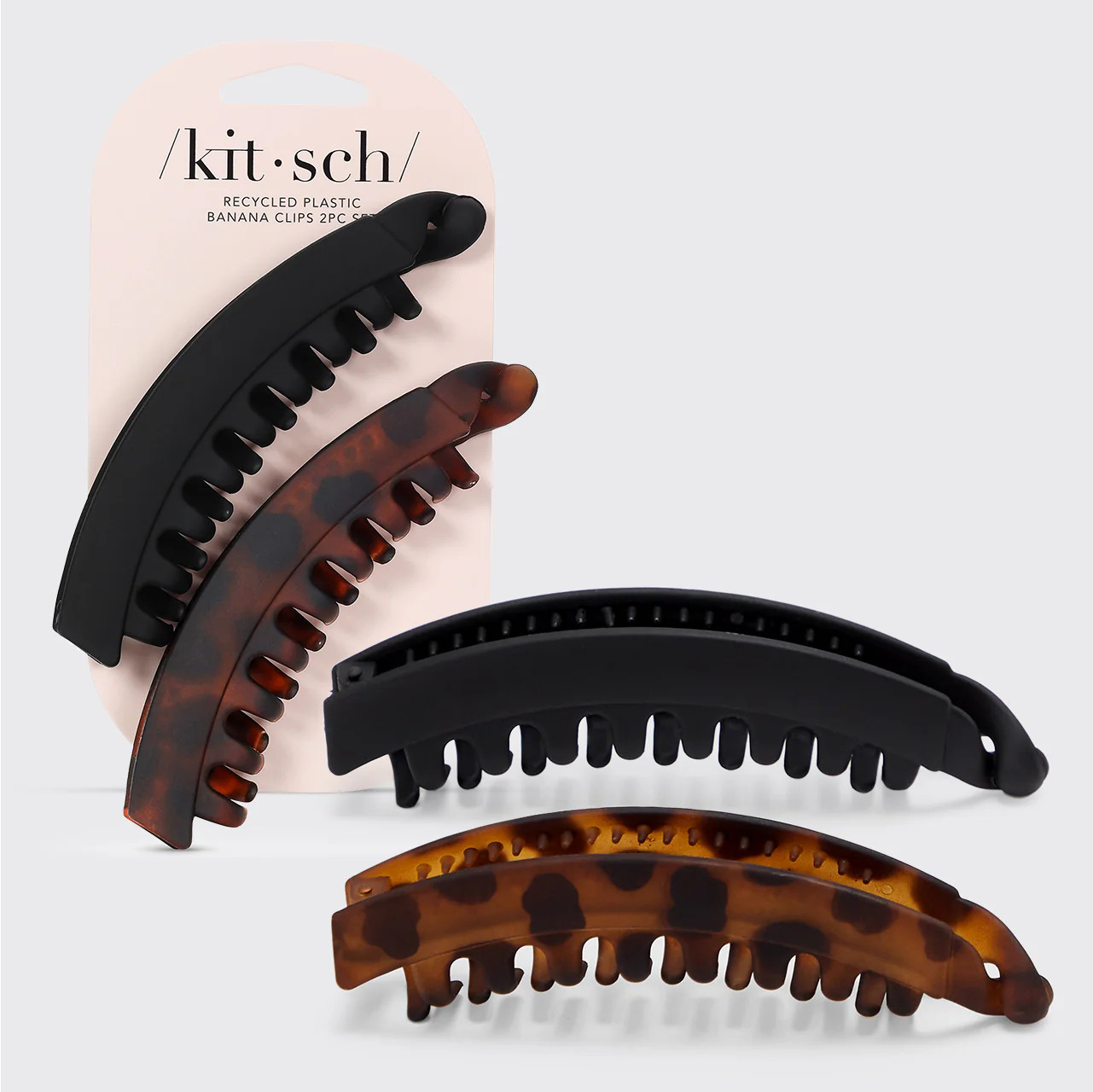 Banana Clip 2pc- Black & Tort | KITSCH | Kitsch