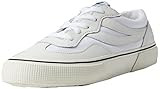 Superga Women's 2941 Revolley Leather Sneaker, White/Black, 8.5 | Amazon (US)