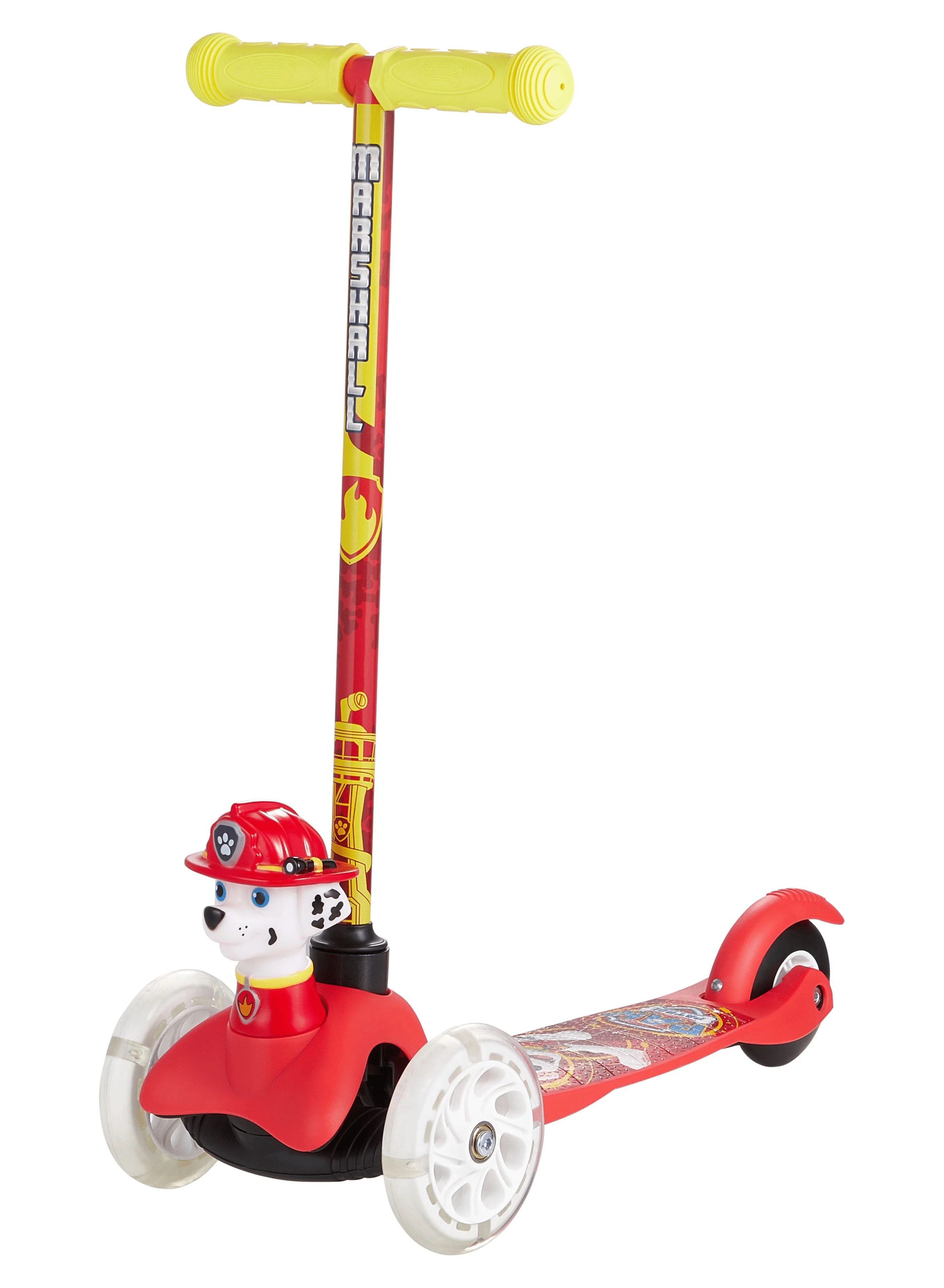 Paw Patrol Marshall Ride-N-Glide Buddies 3D Toddler Scooter, 3 Wheel Scooter for Kids Ages 3+ | Walmart (US)