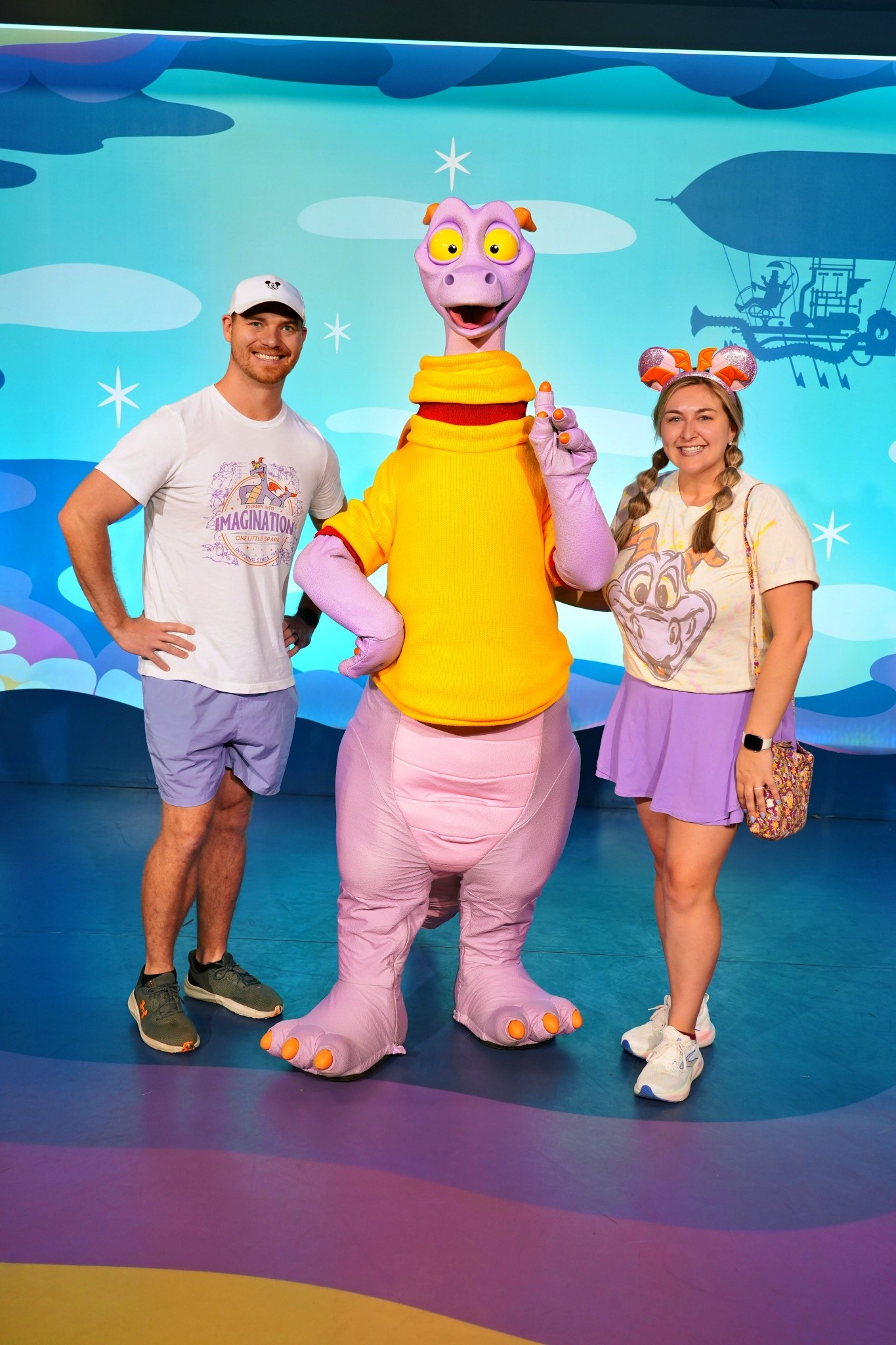 Members of the Figment Fan Club! 

#disneyworld #epcot #figment #waltdisneyworld 

#LTKActive #LTKTravel #LTKootd
