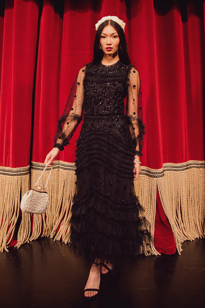 Claire Dress in Black Sequin - FINAL SALE | Ivy City Co