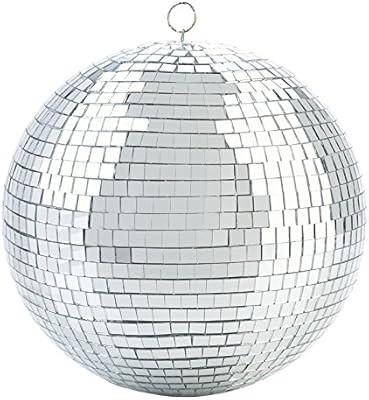 Kicko Mirror Disco Ball - Cool and Fun Silver Hanging Party Disco Ball – 8 Inch Party Decoratio... | Amazon (US)